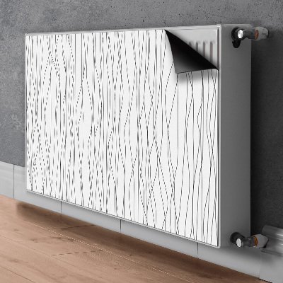 Decoratieve radiatormat Chaotische lijnen