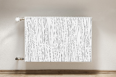 Decoratieve radiatormat Chaotische lijnen