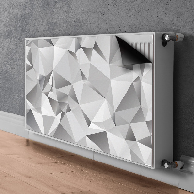 Decoratieve radiatormat Grijze abstractie