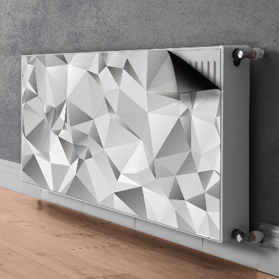 Decoratieve radiatormat Grijze abstractie