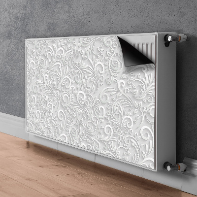 Decoratieve radiatormagneet Patroon van 3d-wervelingen van bladeren