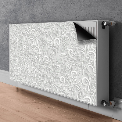 Decoratieve radiatormagneet Patroon van 3d-wervelingen van bladeren