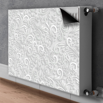 Decoratieve radiatormagneet Patroon van 3d-wervelingen van bladeren