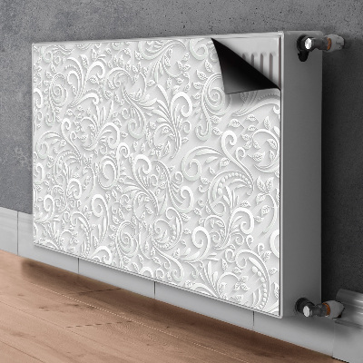 Decoratieve radiatormagneet Patroon van 3d-wervelingen van bladeren