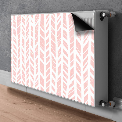 Magnetische radiatormat Roze visgraat