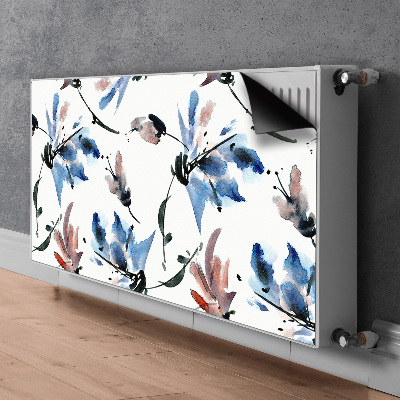 Decoratieve radiatormat Waterverfbloemen