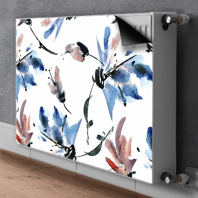 Decoratieve radiatormat Waterverfbloemen