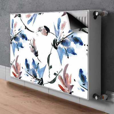 Decoratieve radiatormat Waterverfbloemen