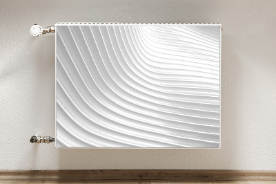 Decoratieve radiatormat Witte grooves