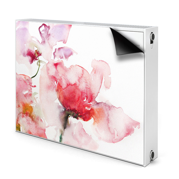 Decoratieve radiatormat Waterverfbloemen