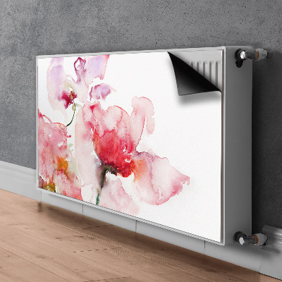 Decoratieve radiatormat Waterverfbloemen