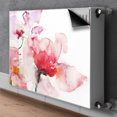 Decoratieve radiatormat Waterverfbloemen