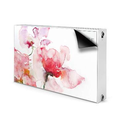 Decoratieve radiatormat Waterverfbloemen