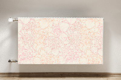 Magnetische mat voor de radiator Roze peonies