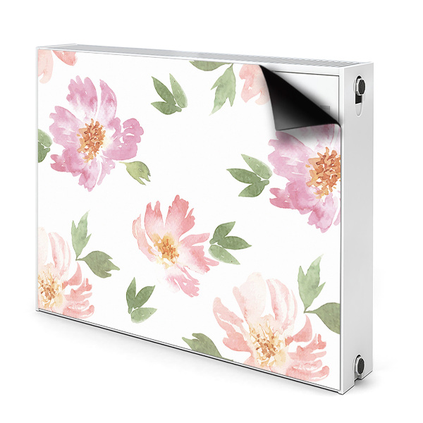 Decoratieve radiatormat Waterverfbloemen