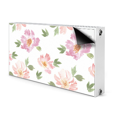 Decoratieve radiatormat Waterverfbloemen