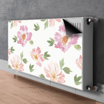 Decoratieve radiatormat Waterverfbloemen