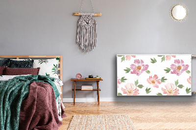 Decoratieve radiatormat Waterverfbloemen