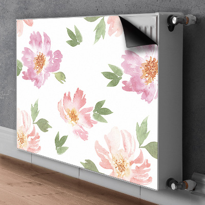 Decoratieve radiatormat Waterverfbloemen