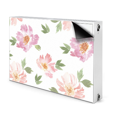 Decoratieve radiatormat Waterverfbloemen