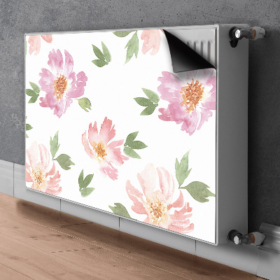 Decoratieve radiatormat Waterverfbloemen