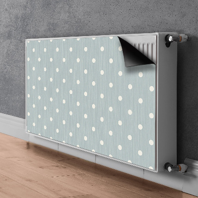 Decoratieve radiatormat Witte stippen