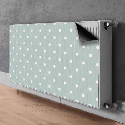 Decoratieve radiatormat Witte stippen