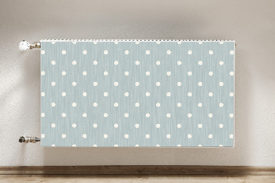 Decoratieve radiatormat Witte stippen