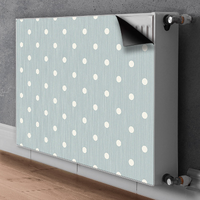 Decoratieve radiatormat Witte stippen