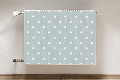 Decoratieve radiatormat Witte stippen