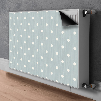 Decoratieve radiatormat Witte stippen