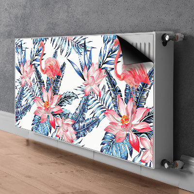 Magnetische mat voor de radiator Geschilderde flamingo