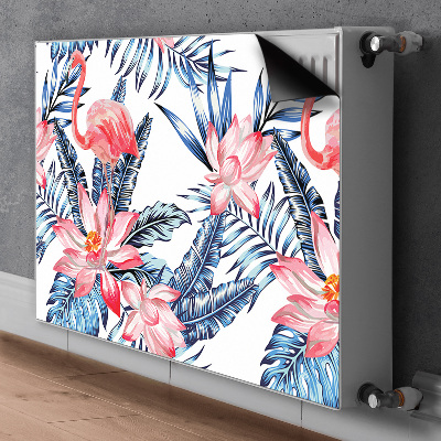 Magnetische mat voor de radiator Geschilderde flamingo