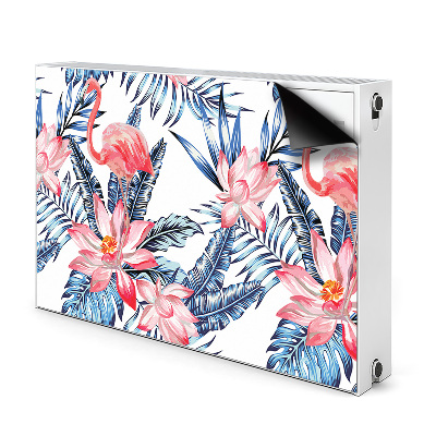 Magnetische mat voor de radiator Geschilderde flamingo