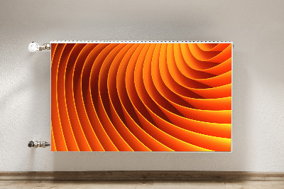 Magnetische mat voor de radiator Sinaasappelgolven