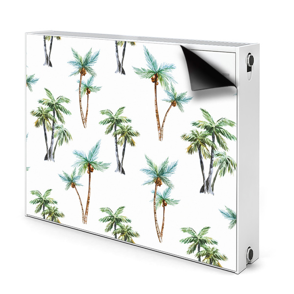 Magnetische mat voor de radiator Palmmuurschildering