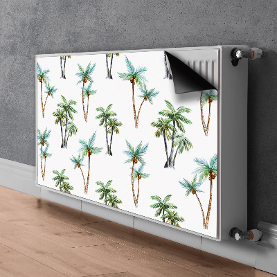 Magnetische mat voor de radiator Palmmuurschildering