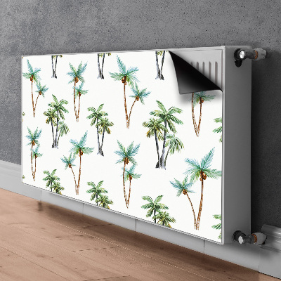 Magnetische mat voor de radiator Palmmuurschildering