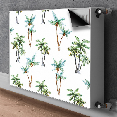 Magnetische mat voor de radiator Palmmuurschildering