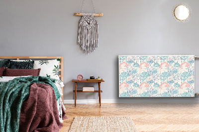 Decoratieve radiatormat Wolken en stippen