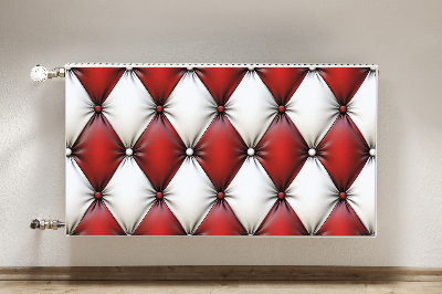 Decoratieve radiatormat Rood en wit schoppenpatroon