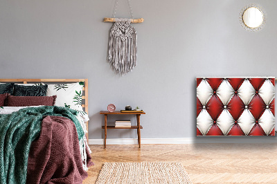 Decoratieve radiatormat Rood en wit schoppenpatroon