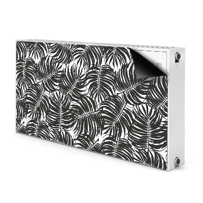 Decoratieve radiatormat Zwarte bladeren