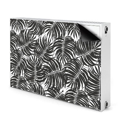 Decoratieve radiatormat Zwarte bladeren