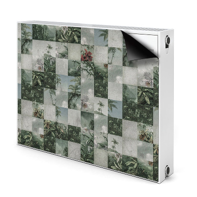 Magnetische radiatormat Tropisch patchwork