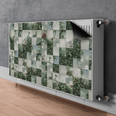 Magnetische radiatormat Tropisch patchwork