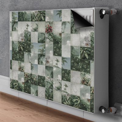 Magnetische radiatormat Tropisch patchwork