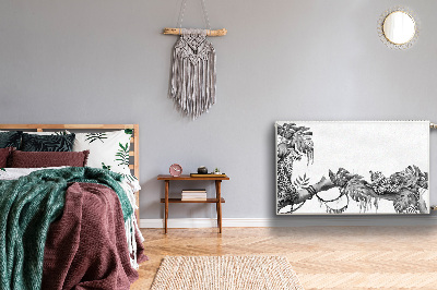 Decoratieve radiatormat Cheetahs op een tak