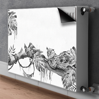 Decoratieve radiatormat Cheetahs op een tak