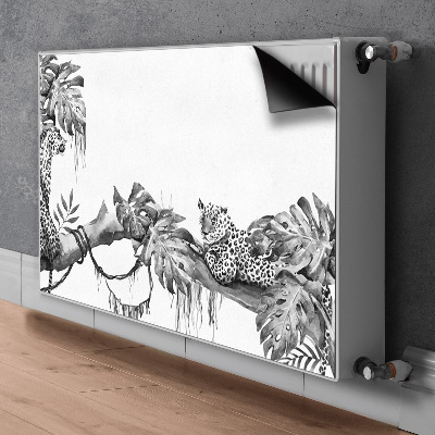 Decoratieve radiatormat Cheetahs op een tak